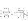 Комплект GEBERIT DUOFIX 458.124.21.1 UP100 с подвесным унитазом IFO SIGN 687500009 с крышкой-сиденьем 99263 458.124.21.13