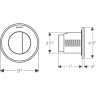 Смывная клавиша GEBERIT TYPE 10 116.055.KH.1